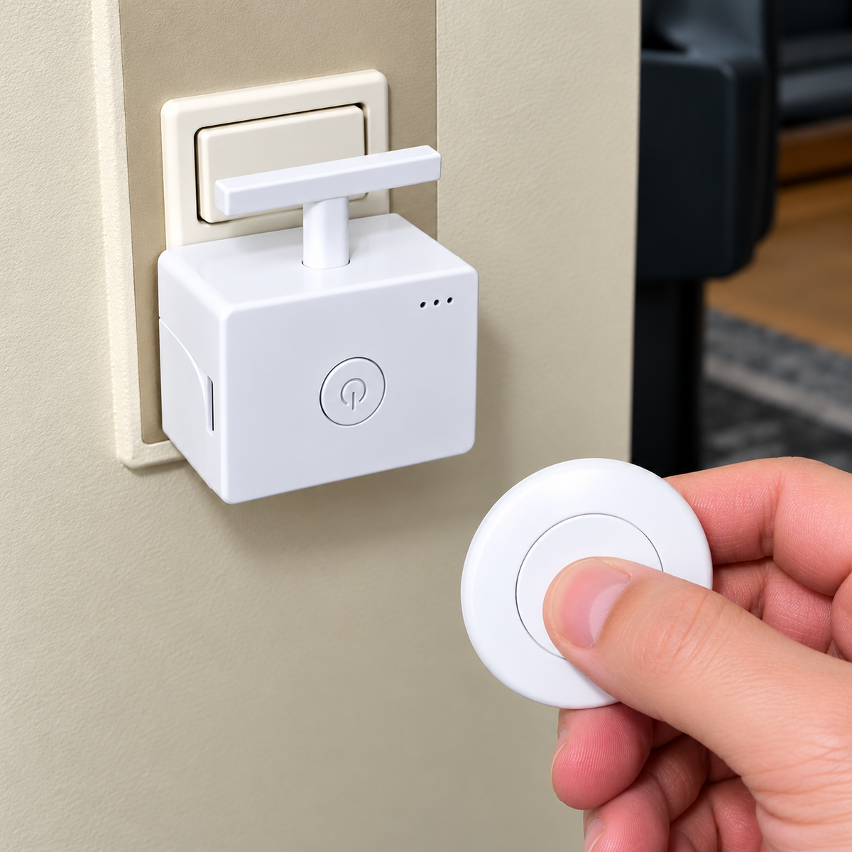 Wireless Smart Light Switch – Rechargeable Remote Control Button